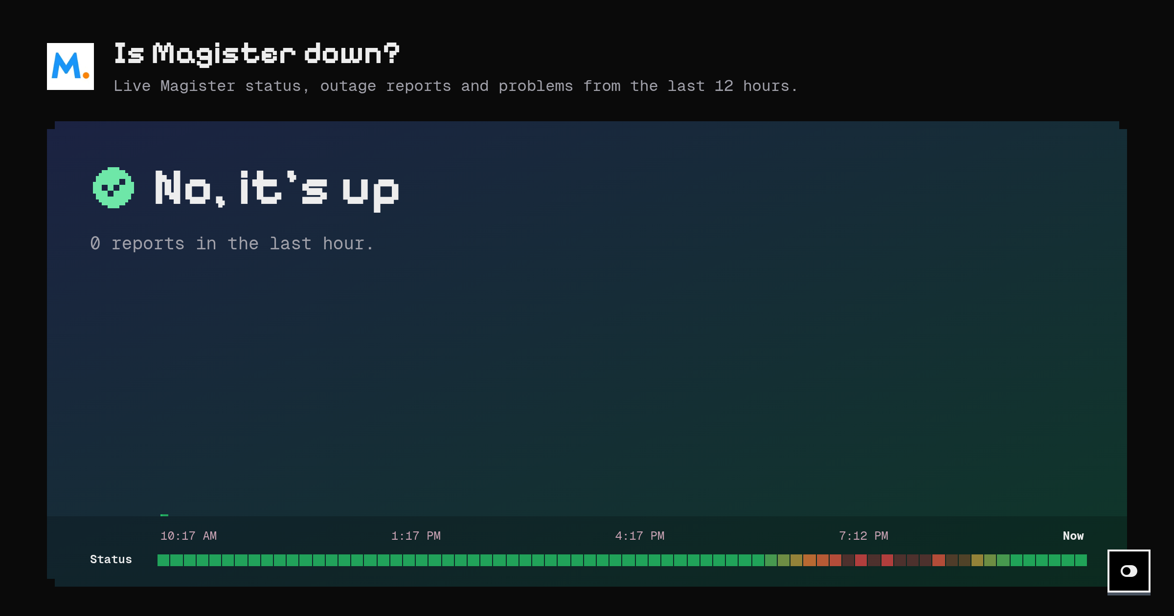Is Magister down? Live status and outage reports