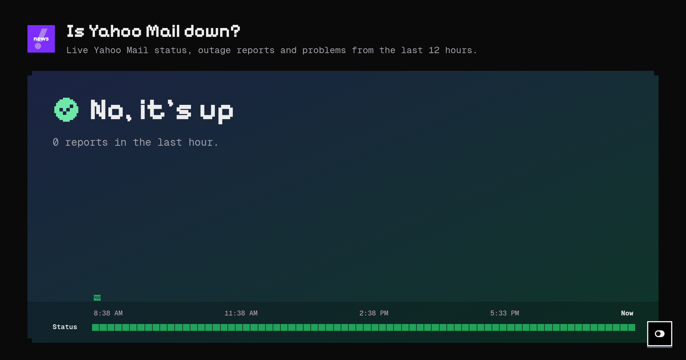 Is Yahoo Mail down? · now/mail.yahoo.com – Instatus Now