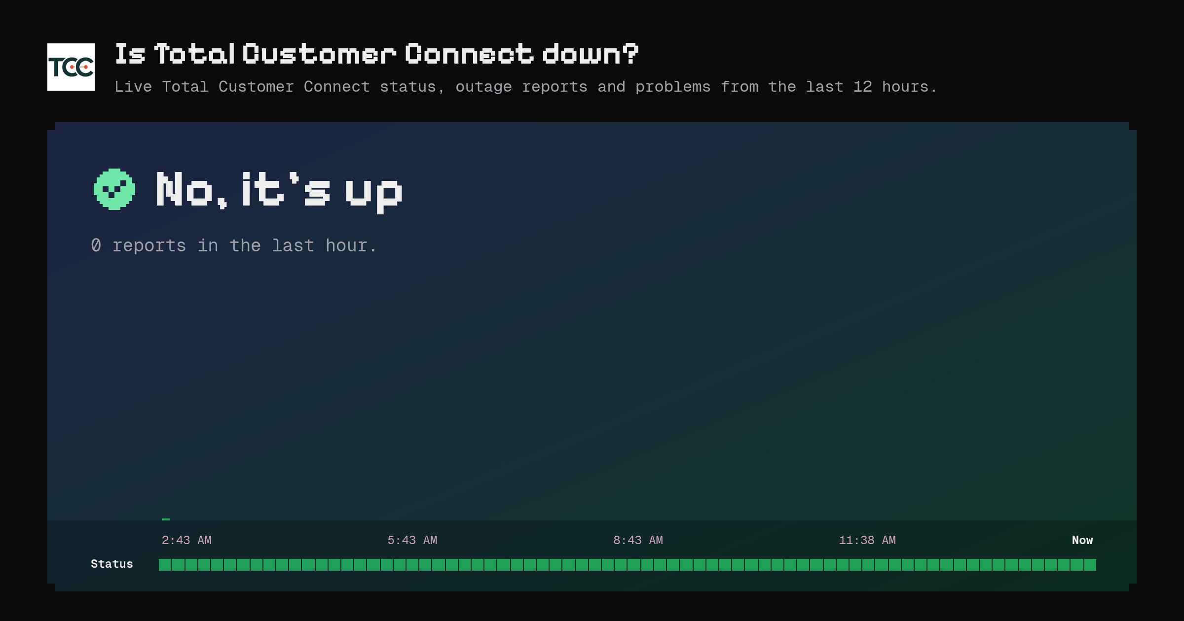 Is Total Customer Connect down? Live status and outage reports