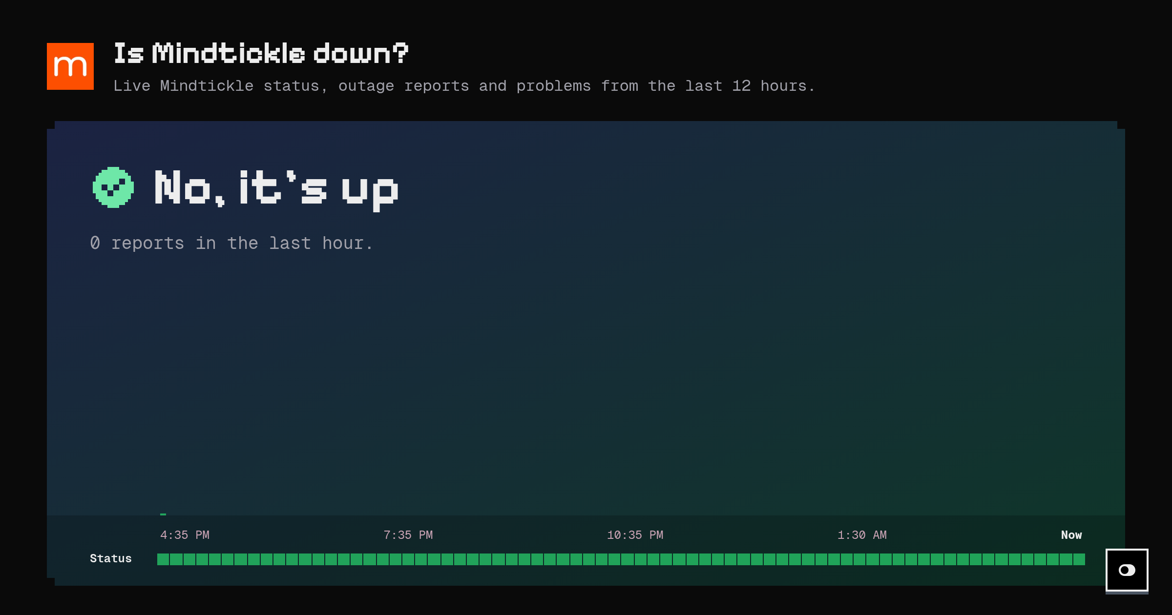Is Mindtickle down? Live status and outage reports