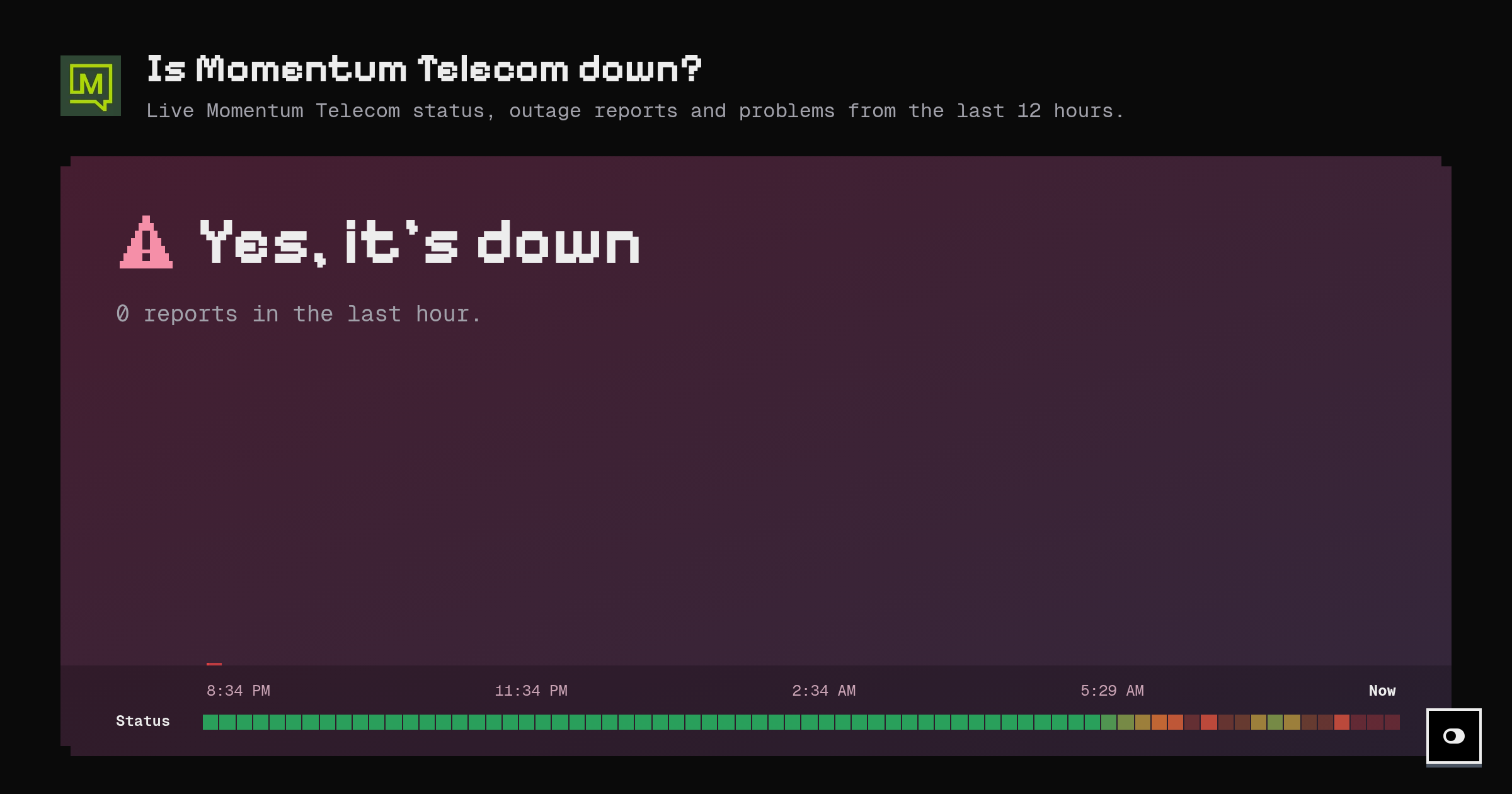 Momentum Telecom down? Problems reported right now – live status