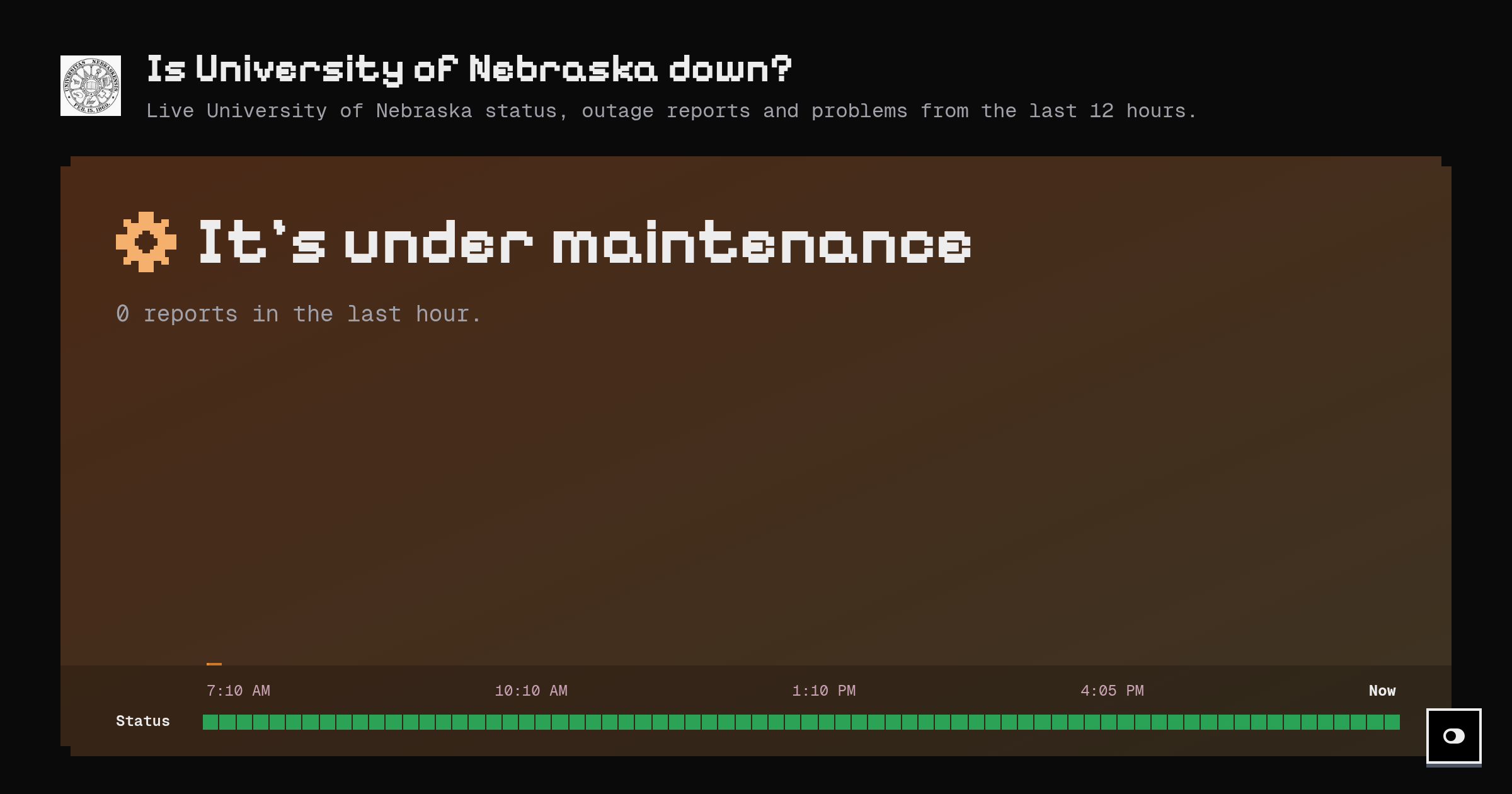 Is University of Nebraska down? Live status and outage reports
