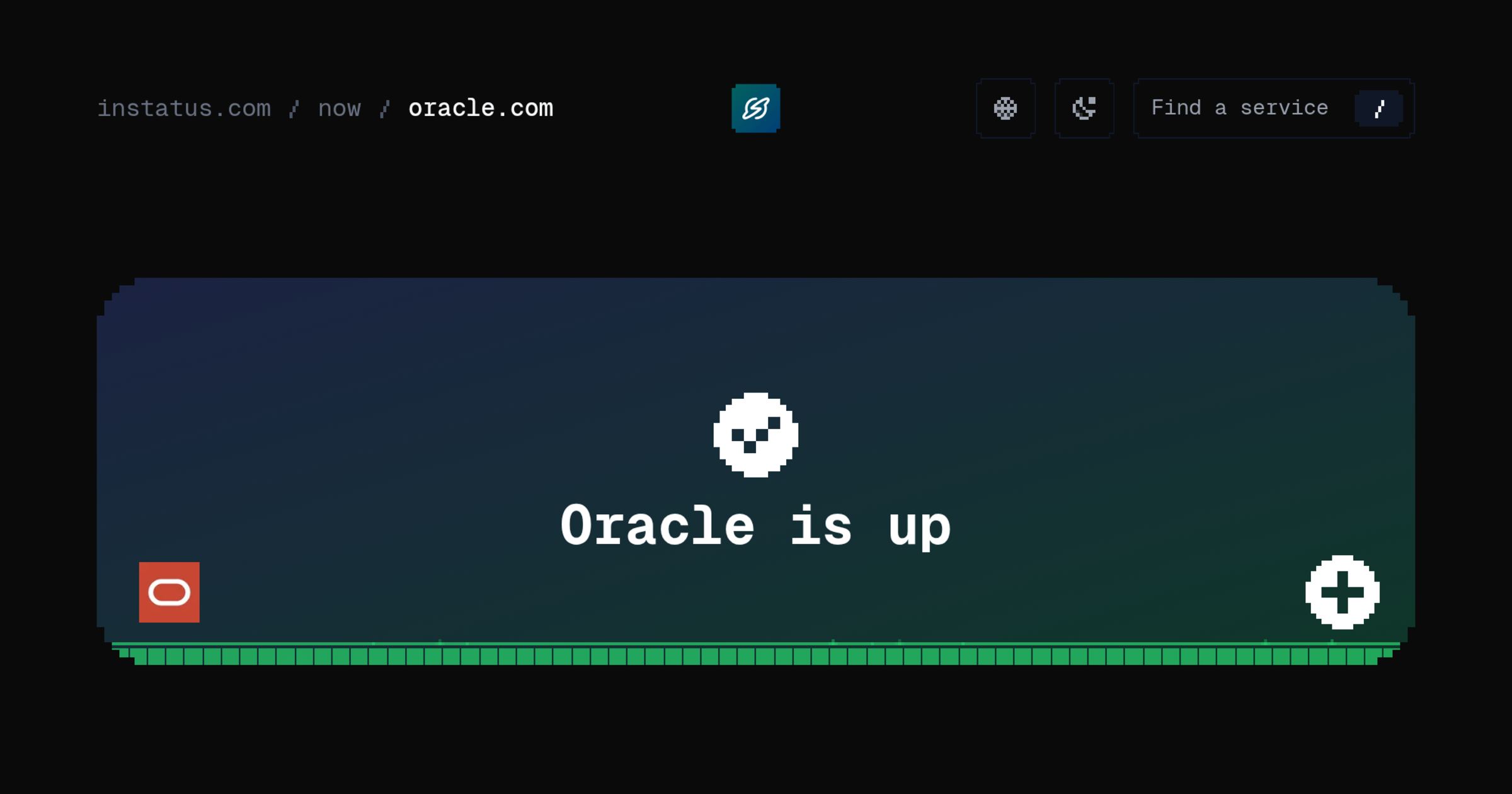 Is Oracle down? · now/oracle.com – Instatus Now