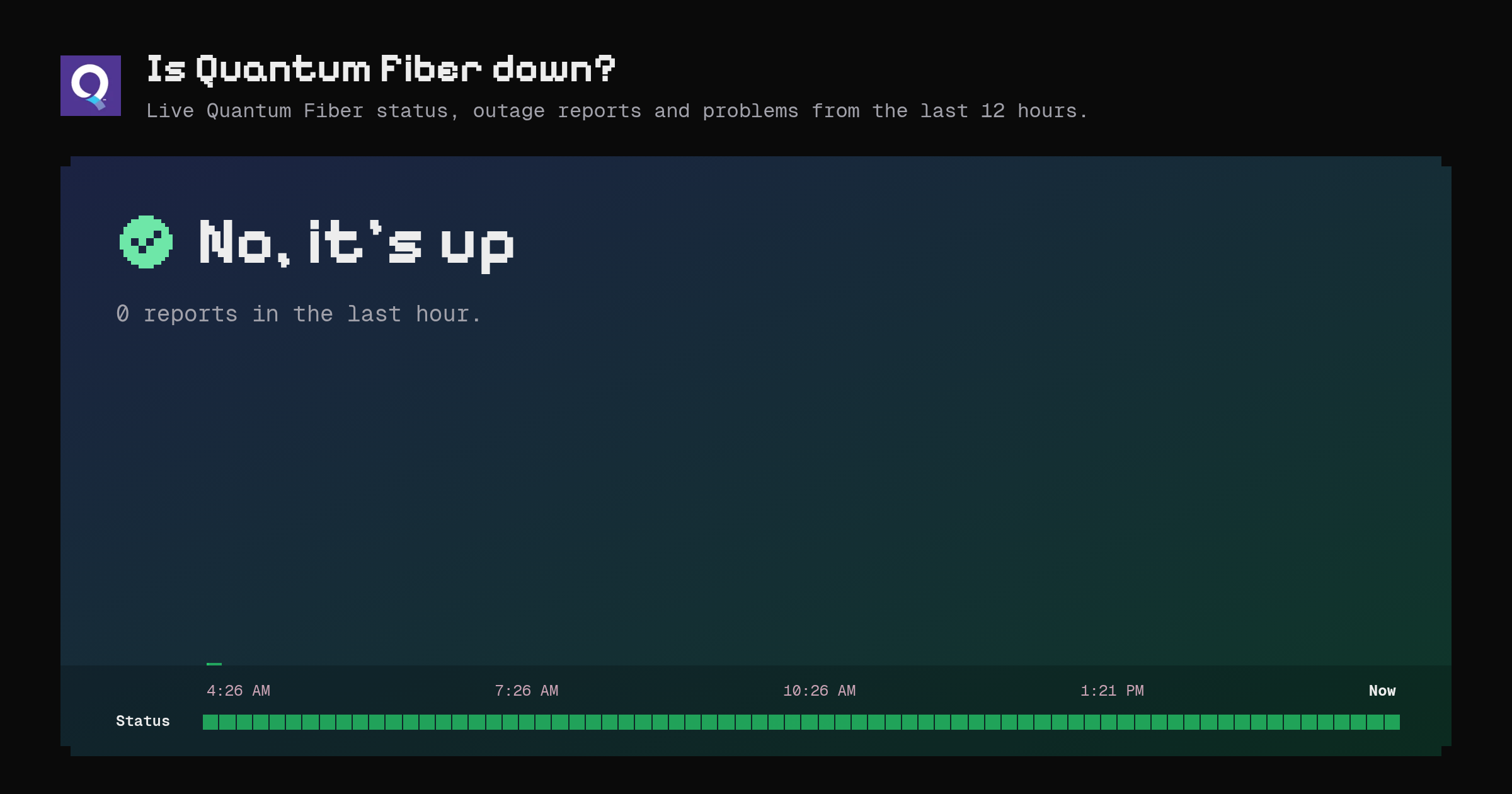 Is Quantum Fiber down? Live status and outage reports