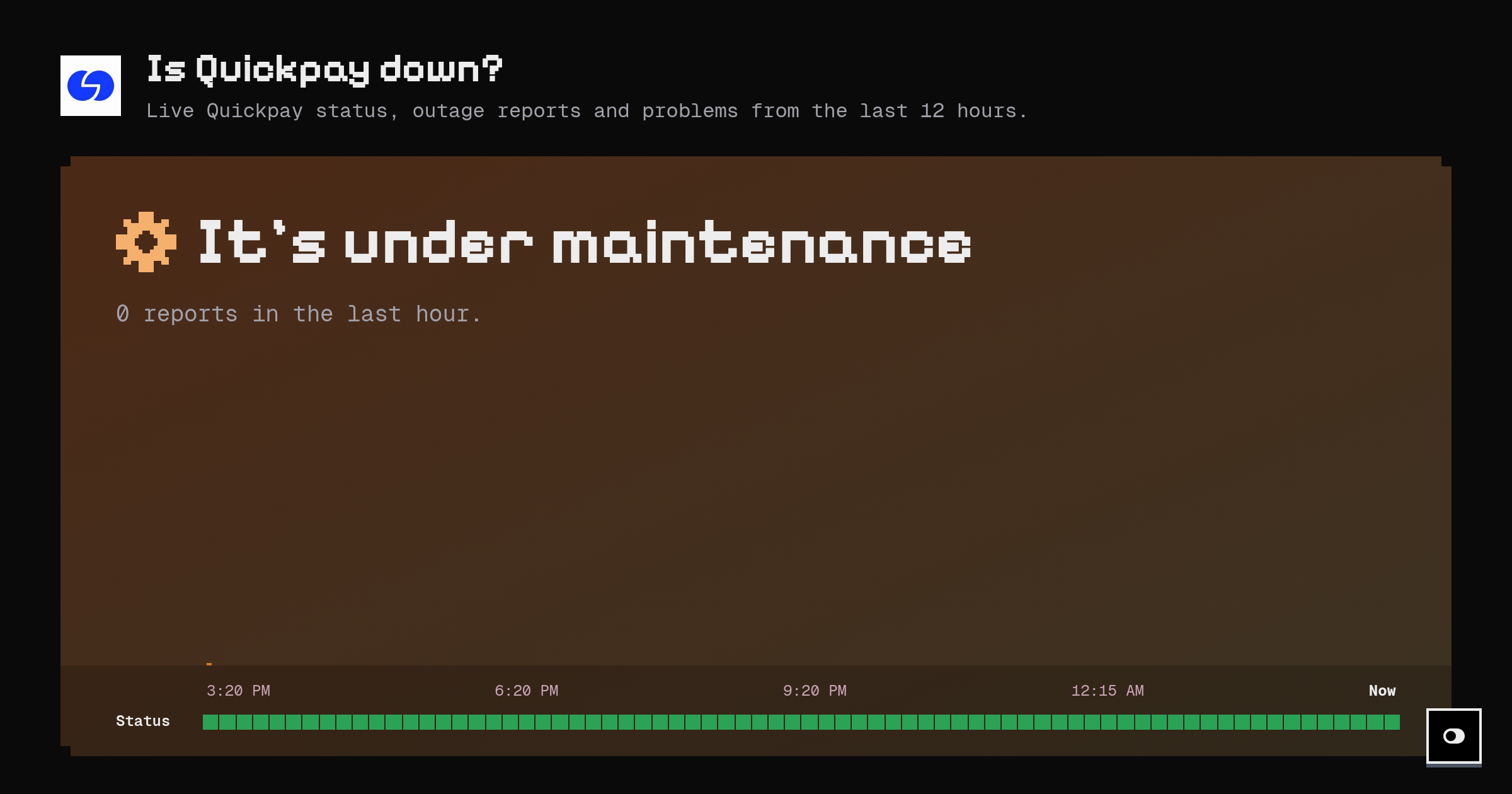Is Quickpay down? Live status and outage reports