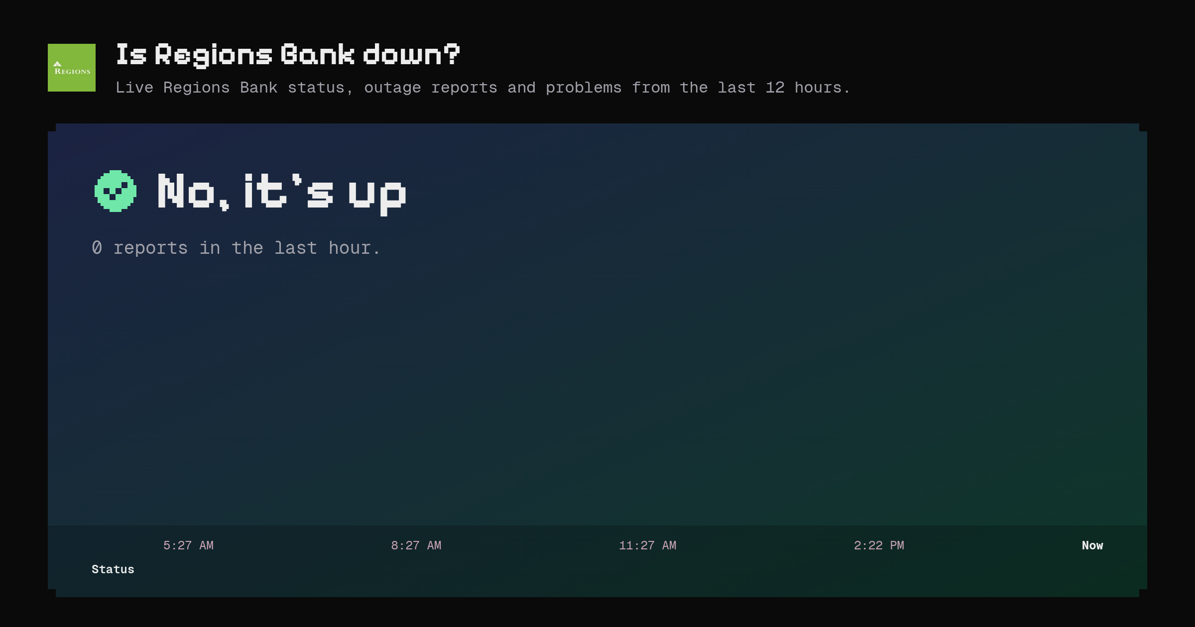 Is Regions Bank down? Live status and outage reports