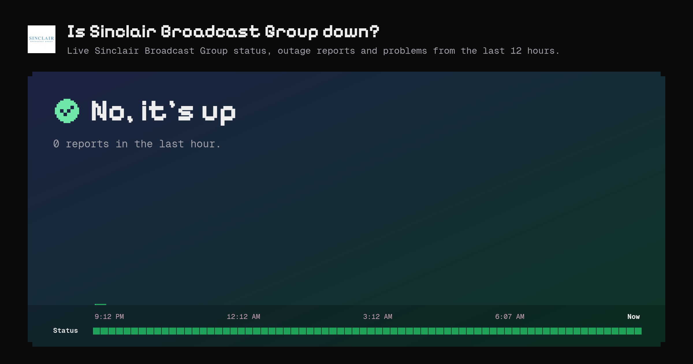 Is Sinclair Broadcast Group down? Live status and outage reports