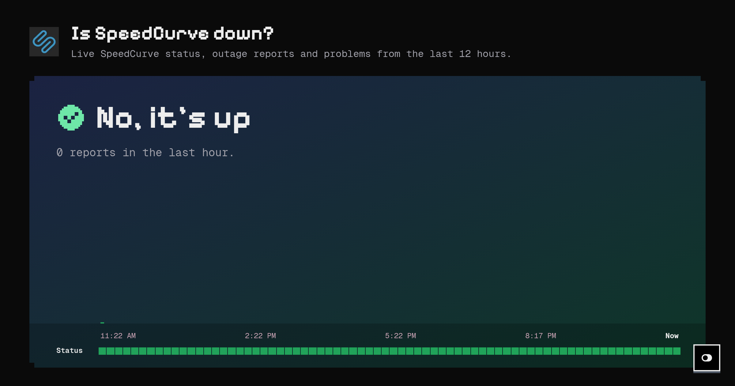 Is SpeedCurve down? Live status and outage reports