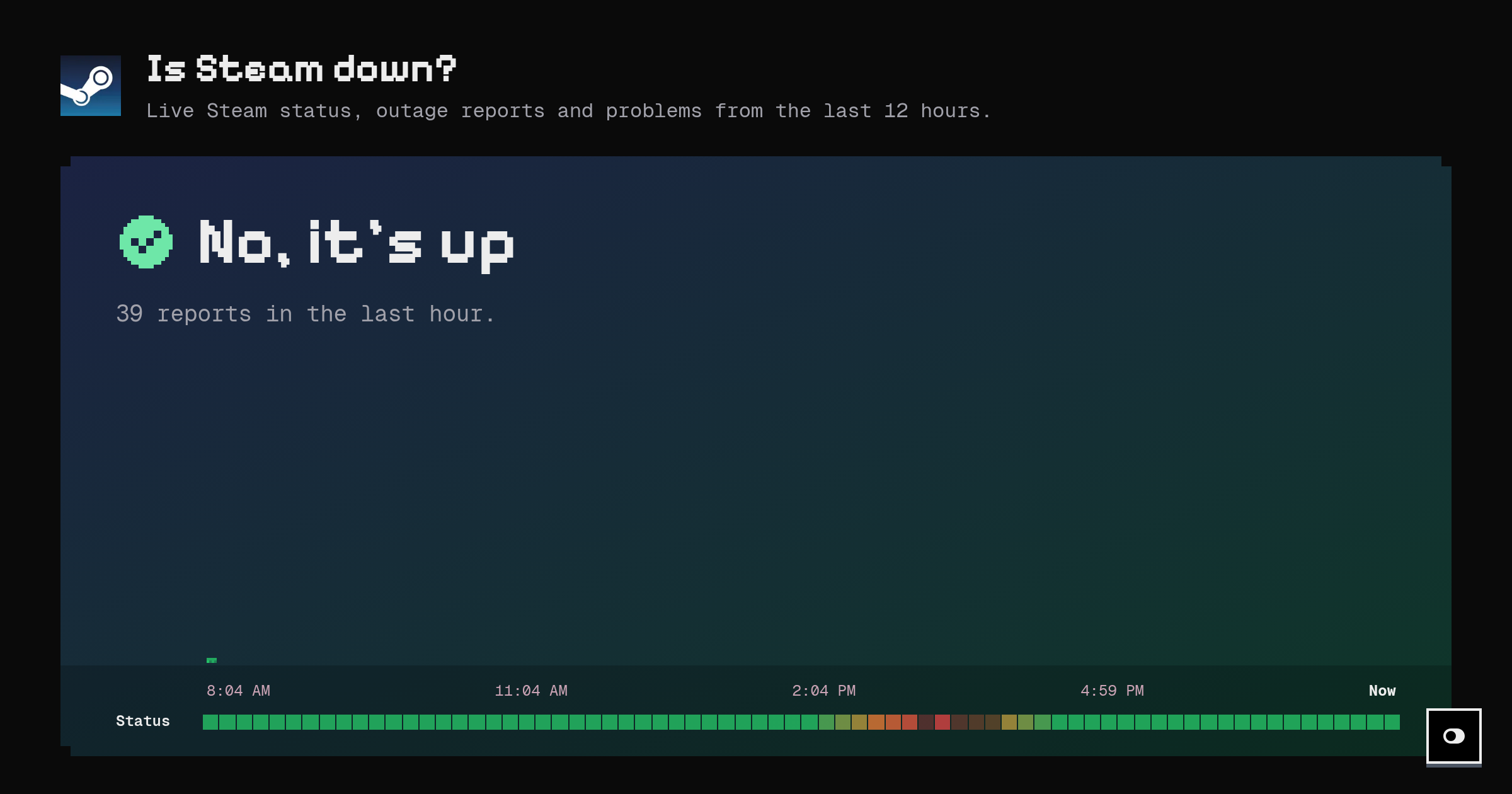 Is Steam down? Live status and outage reports