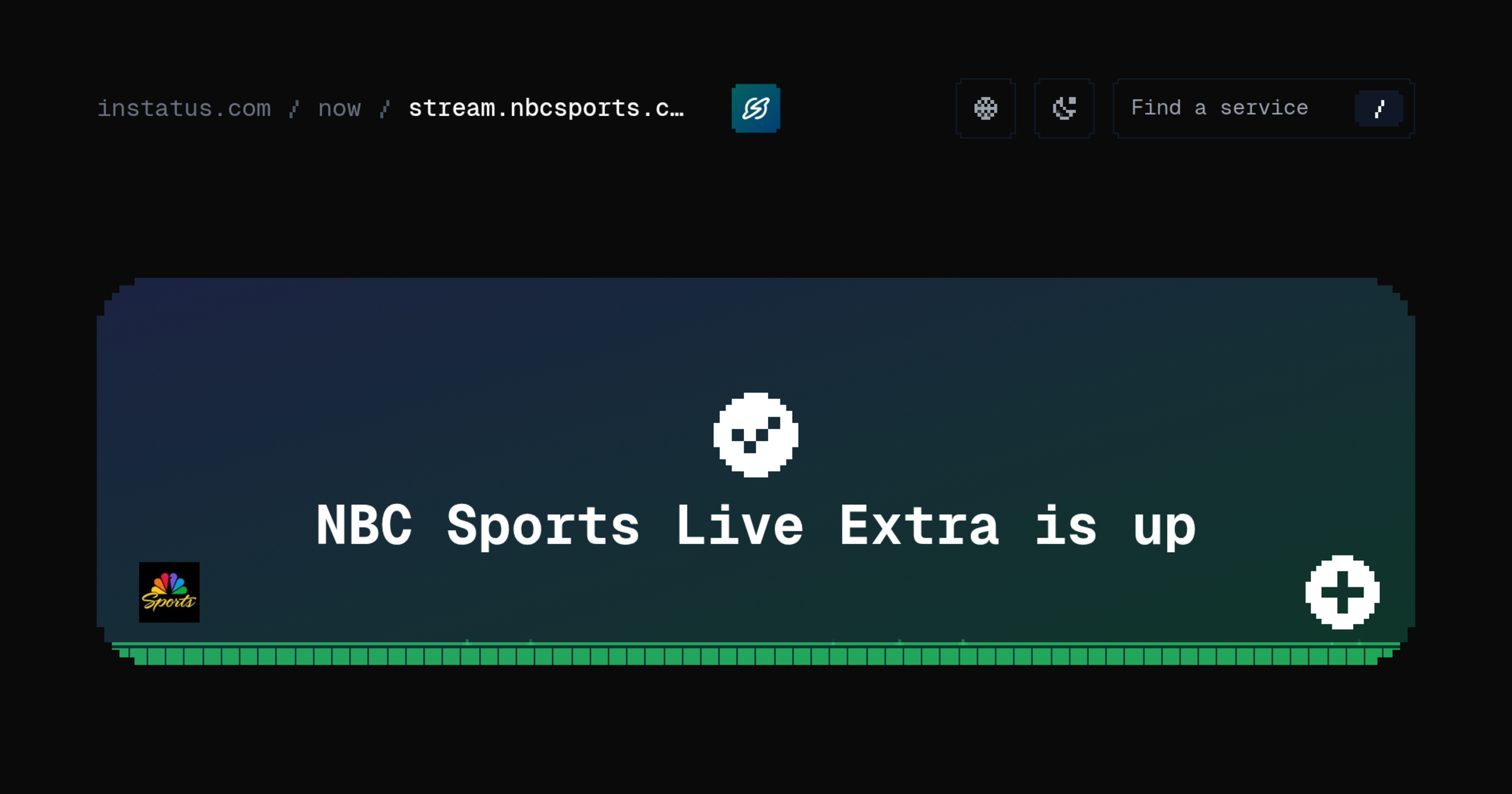 Is NBC Sports Live Extra down? · now/stream.nbcsports.com – Instatus Now