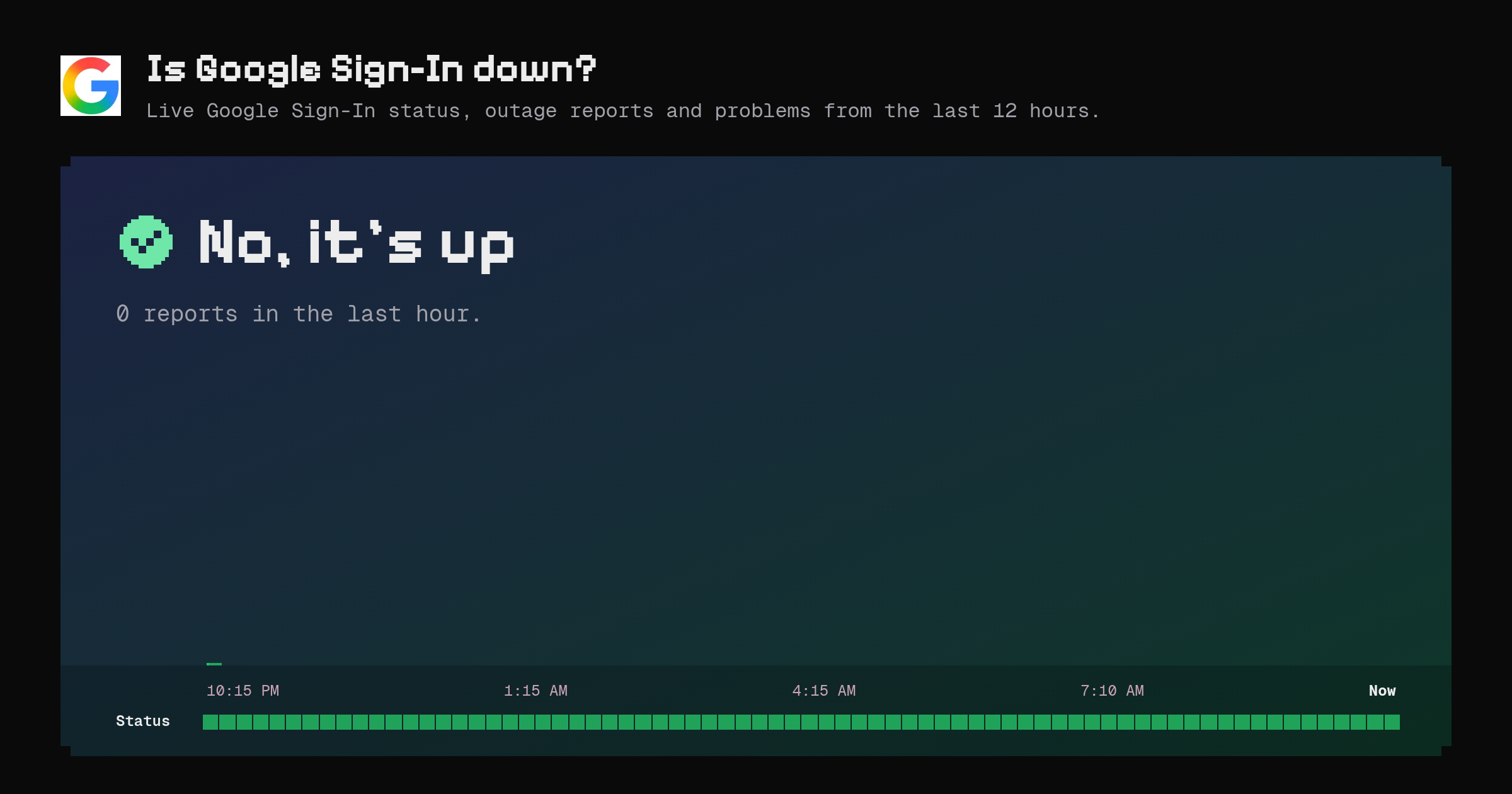 Is Google Sign-In down? Live status and outage reports