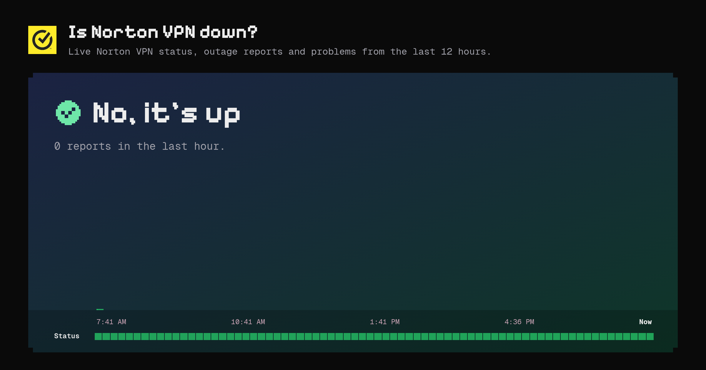 Is Norton VPN down? · now/us.norton.com – Instatus Now