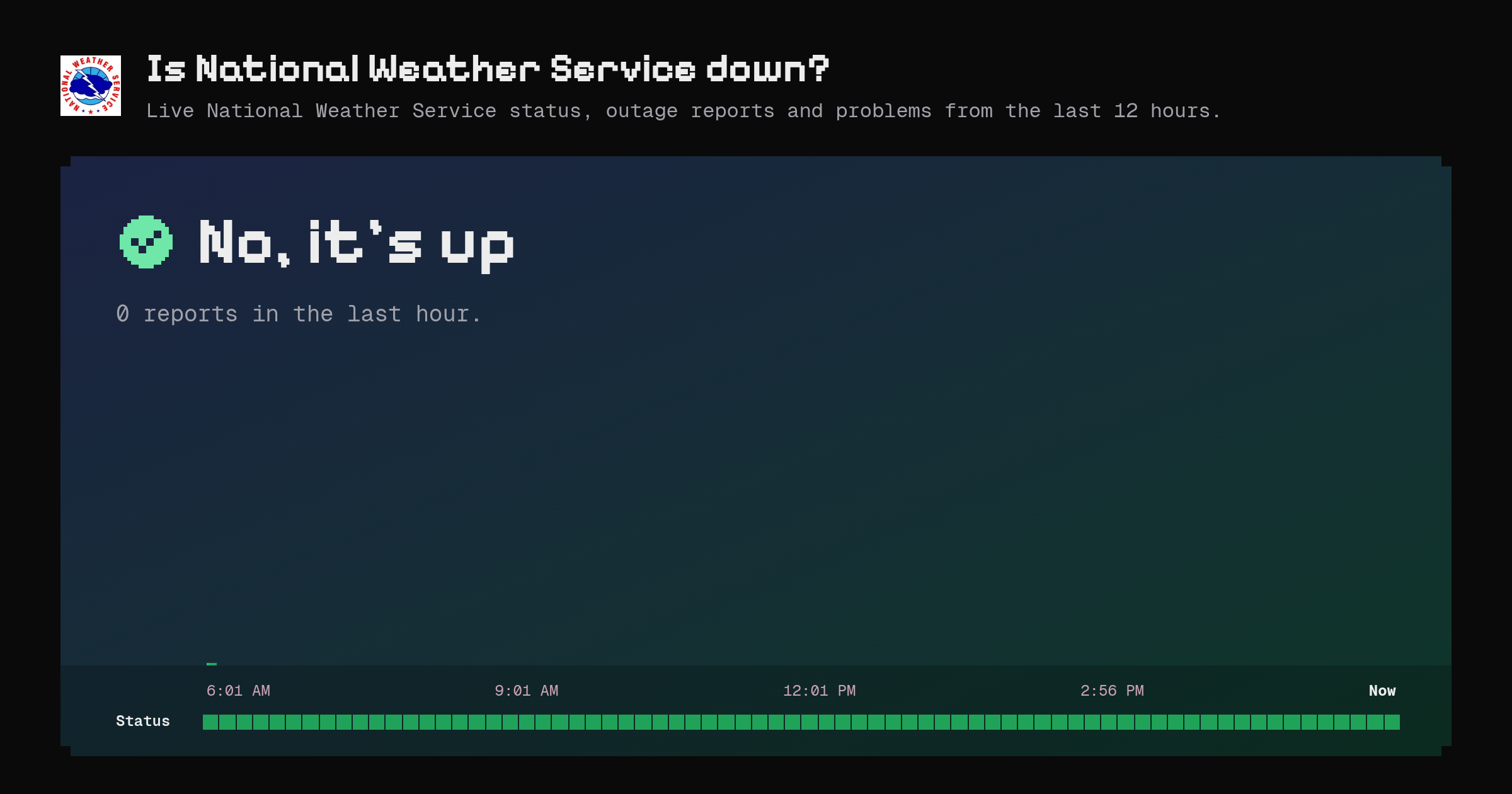 Is National Weather Service down? · now/weather.gov – Instatus Now