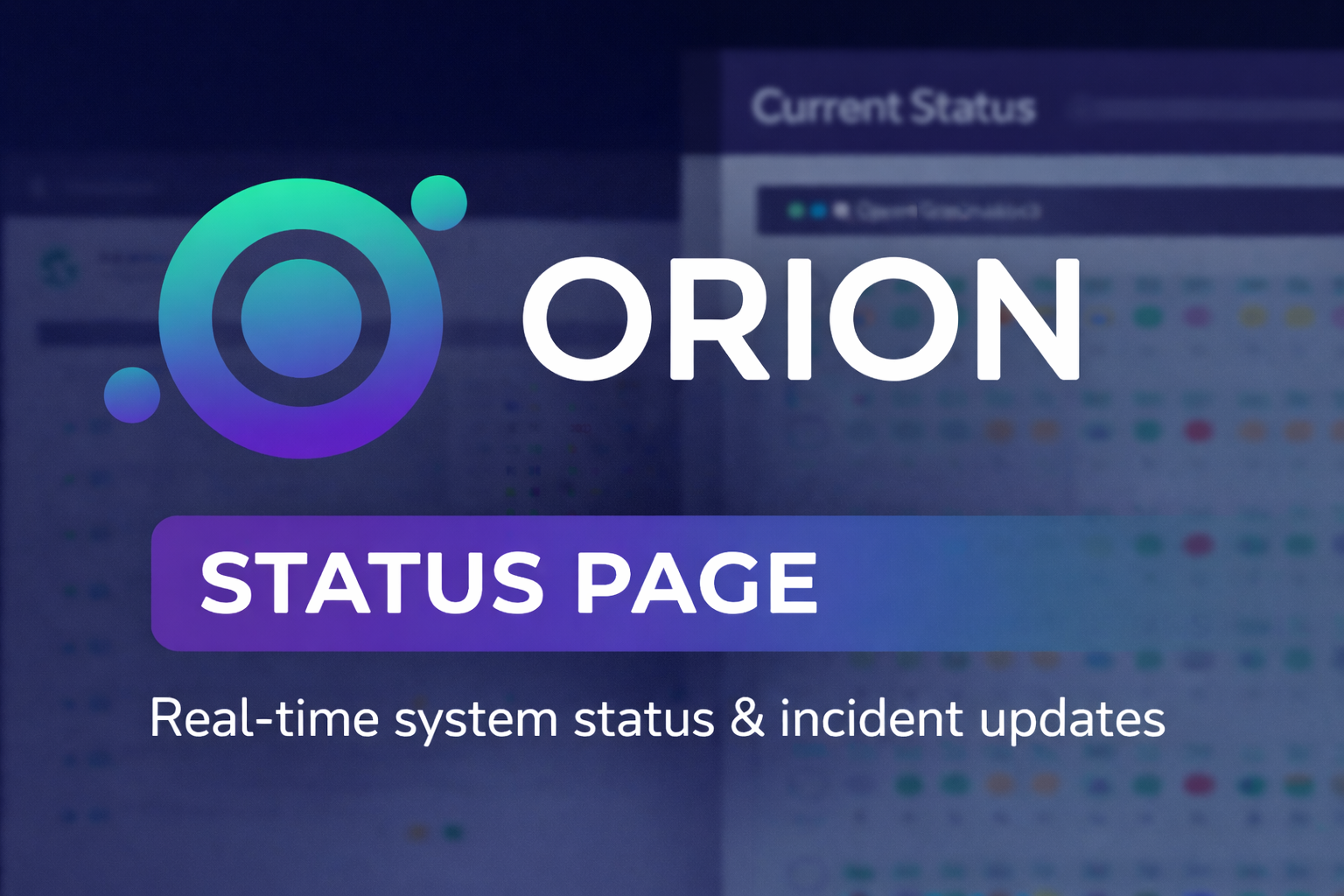 Connectivity Services | IMSI Source 01 - Maintenance details - Orion ...